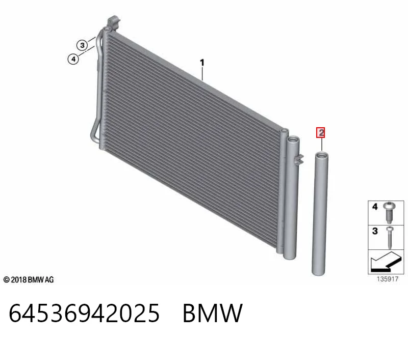64536942025 BMW Ресивер-осушитель кондиционера