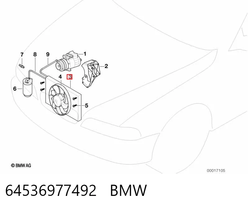 Конденсатор кондиционера AVA BW5191AVA цена, от 129.32 USD