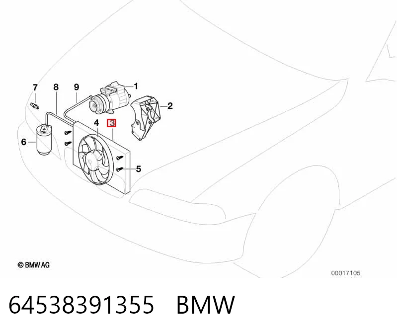 Купить BW5191AVA AVA Радиатор системы охлаждения кондиционера