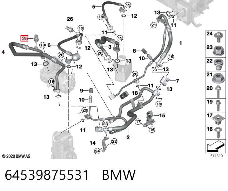 64539875531 BMW 