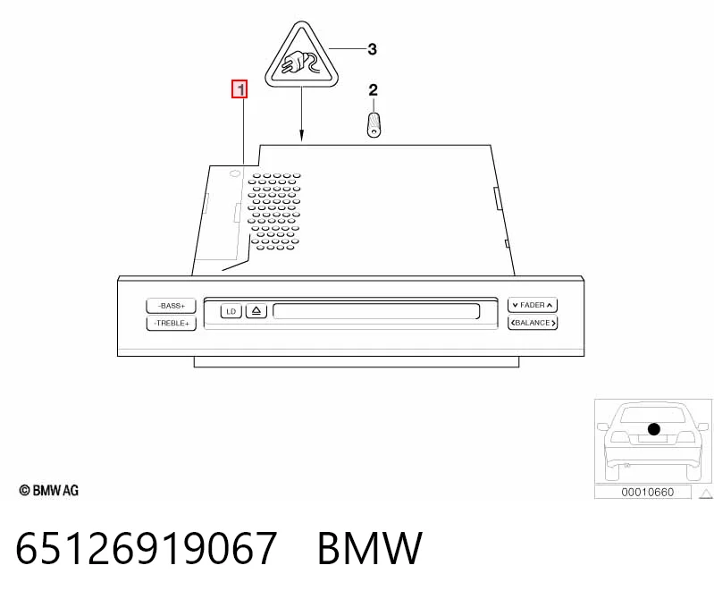Магнитола (радио AM/FM) BMW X5 внедорожник (E53) (2000 - 2006) цена, от 24.07 USD