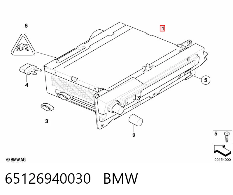 Магнитола (радио AM/FM) BMW 5 седан (E60) (2003 - 2009) цена, от 63.35 USD