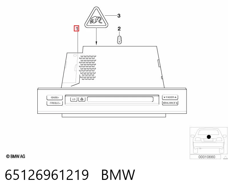 Магнитола (радио AM/FM) BMW X5 внедорожник (E53) (2000 - 2006) цена, от 24.07 USD