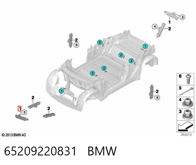 9144261 BMW Антенна на крышу