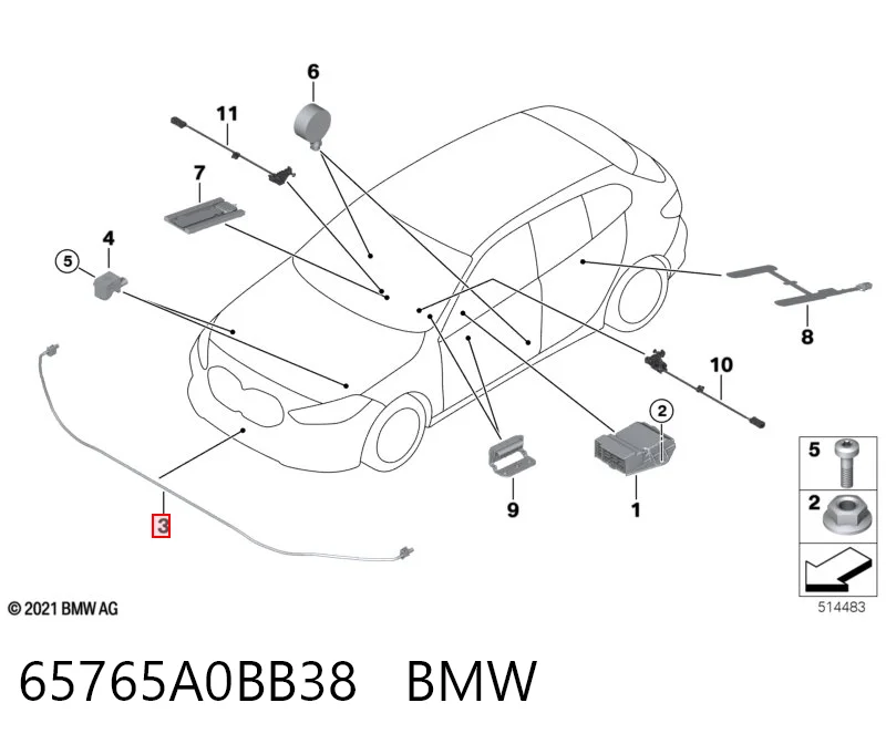 65765A0BB38 BMW 