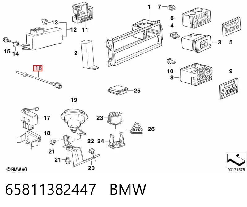 Датчик температуры окружающей среды на BMW 5  E34