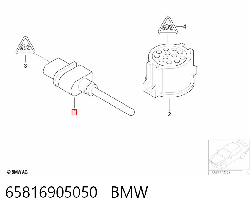 Датчик температуры окружающей среды BMW 65816905050 цена, от 18.18 USD