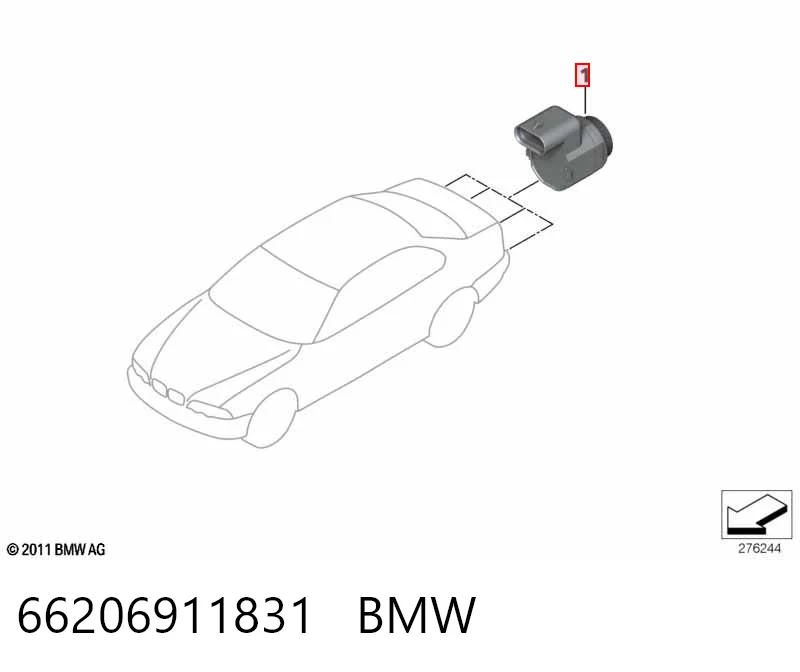 66206911831 BMW Задние парктроники