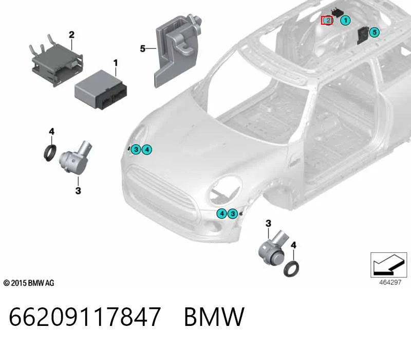 Модуль управления (ЭБУ) парктроником BMW 6819195 цена, от 8.45 USD