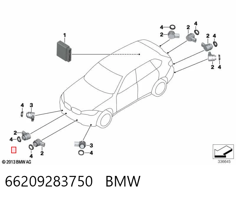 66209283750 BMW Парктроник