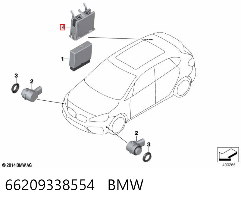 6819195 BMW Модуль управления (ЭБУ) парктроником