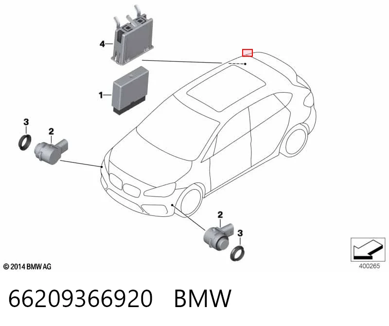 Модуль управления парктроником 6819195 BMW