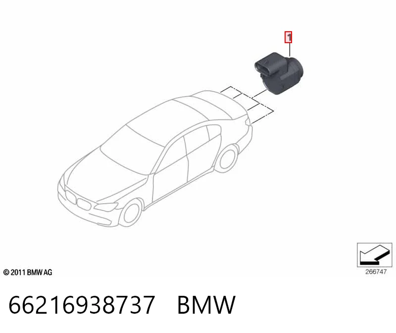 66216938737 BMW Задние парктроники