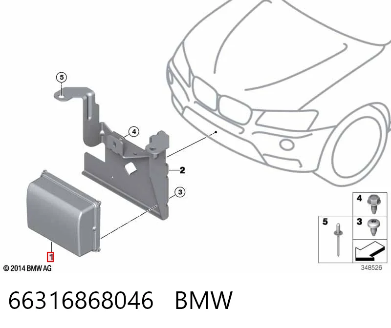 Радарный датчик дистанции BMW 6885585 цена, от 316.73 USD