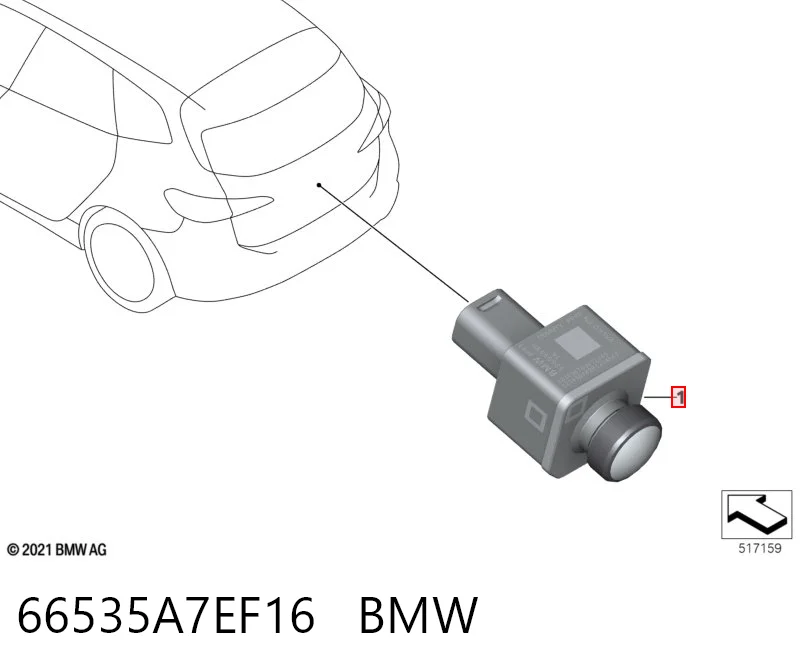 66535A7EF16 BMW Камера системы обеспечения видимости