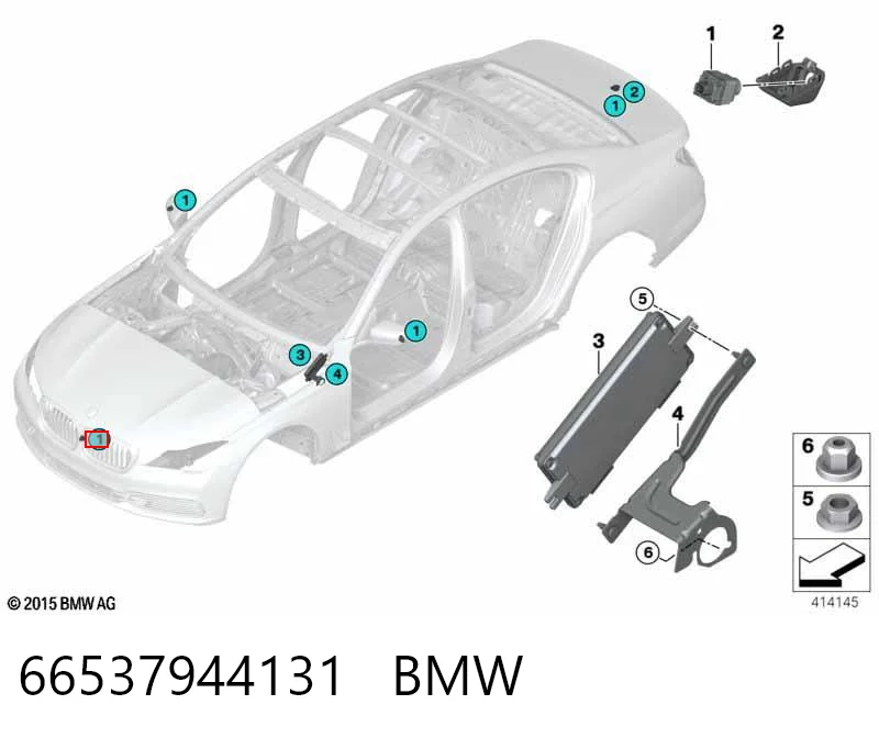 66537944131 BMW Камера системы обеспечения видимости