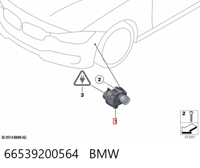 66539200564 BMW Камера системы обеспечения видимости