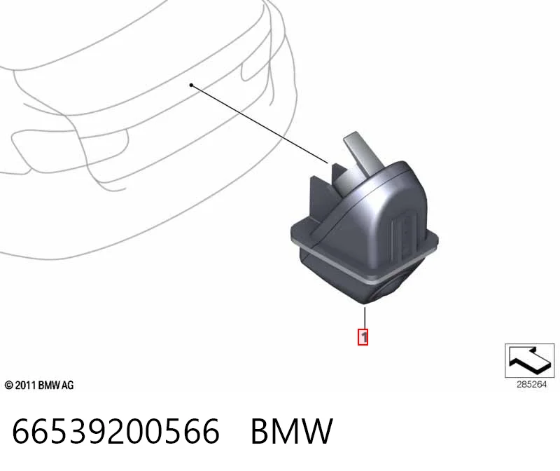66539200566 BMW Камера системы обеспечения видимости