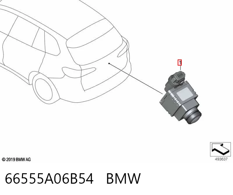 Купить 66559471212 BMW Камера заднего вида