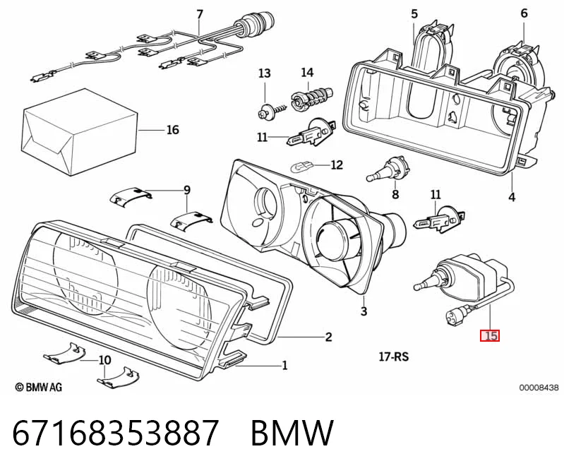  Корректор фар BMW 3 