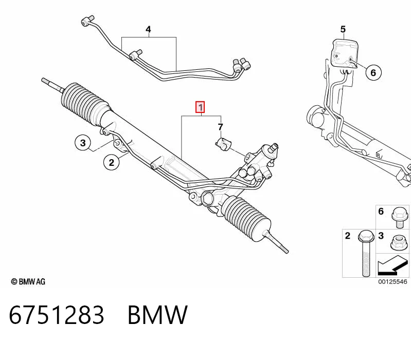 6751283 BMW Управление рулевое в сборе