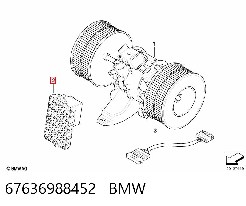 67636988452 BMW Реле печки