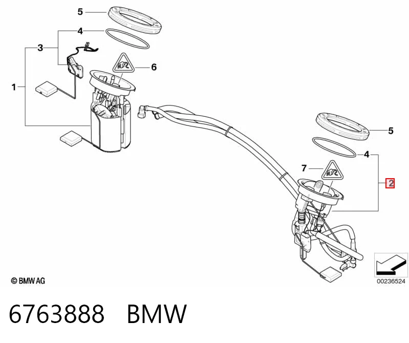 Датчик уровня топлива в баке на BMW 3  E92