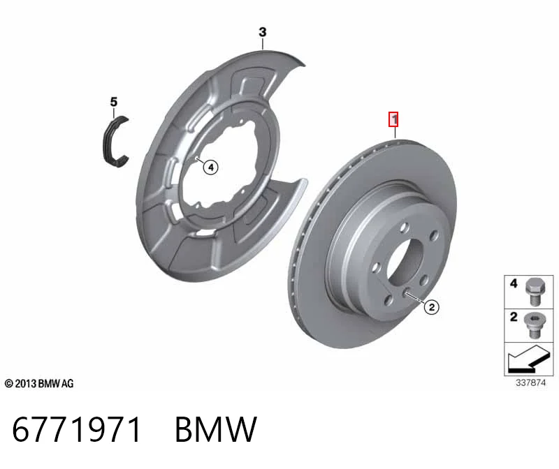 6771971 BMW Дисковый тормоз