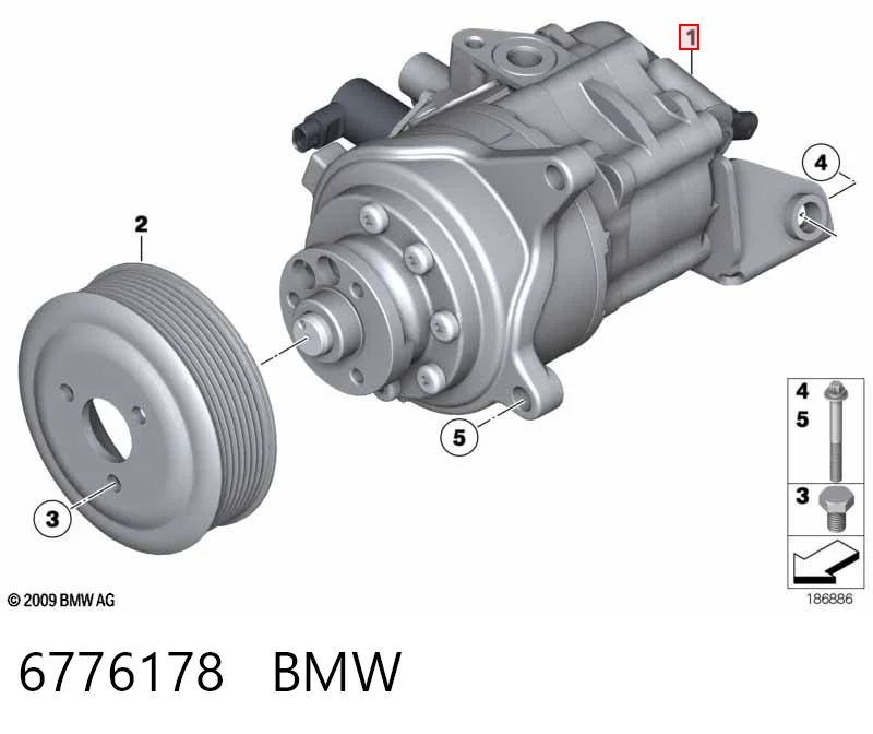  Насос ГУР BMW 7 
