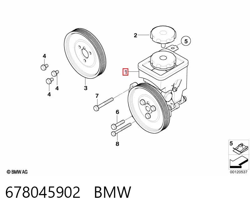 678045902 BMW ГУР руля