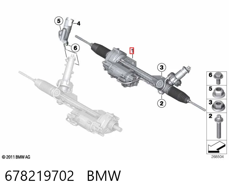 678219702 BMW Управление рулевое в сборе
