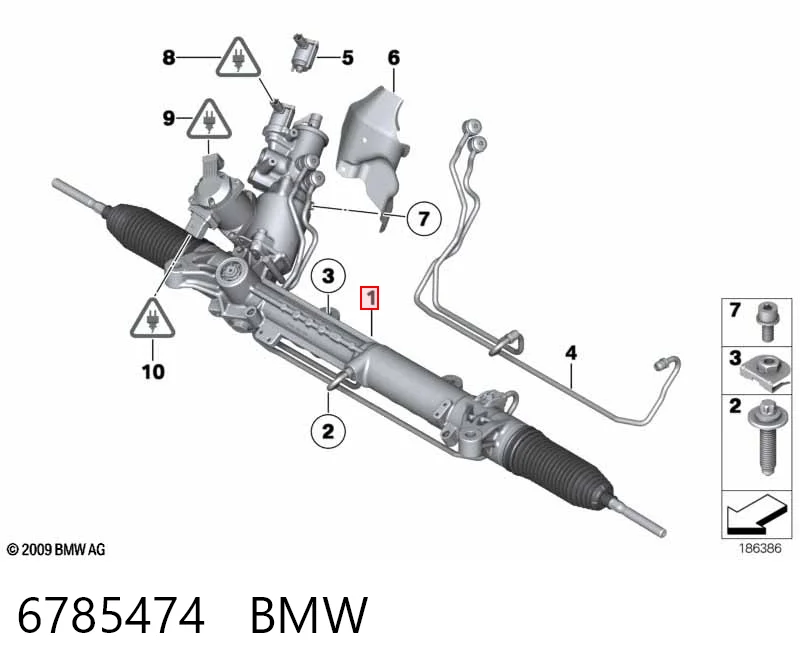 6785474 BMW Управление рулевое в сборе