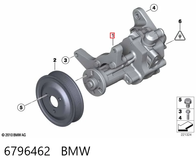 6796462 BMW ГУР руля