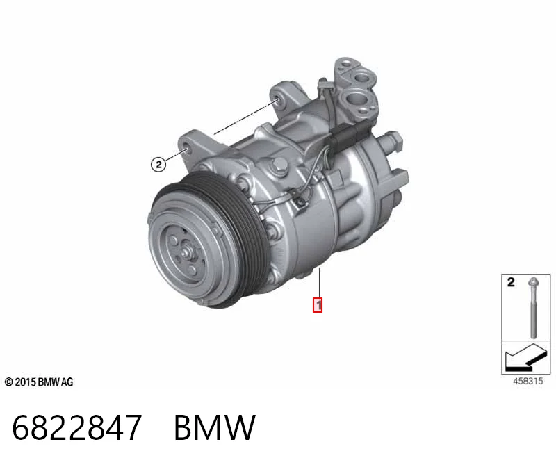 6822847 BMW Компрессор хладагента