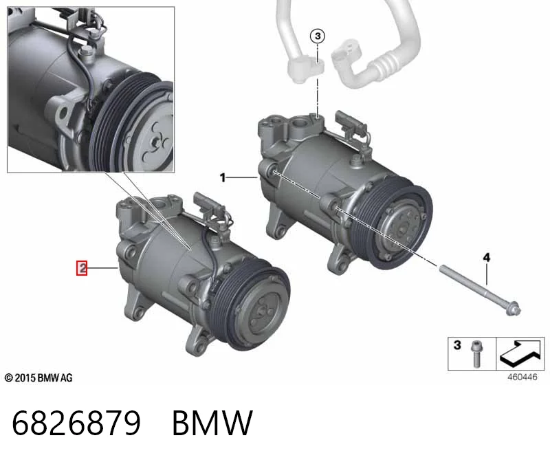 6826879 BMW Компрессор хладагента