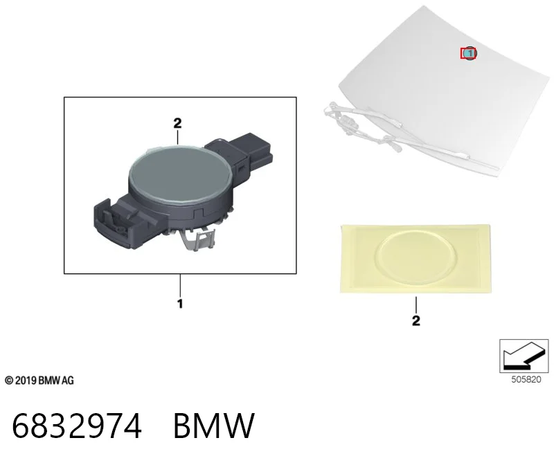 Датчик дождя BMW 6832974