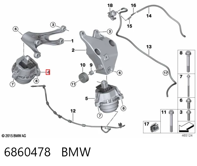 Подушка двигателя Lemforder 43416 цена, от 131.03 USD