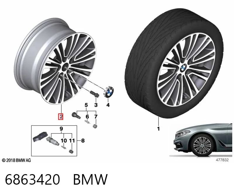 6863420 BMW Оригинальные диски