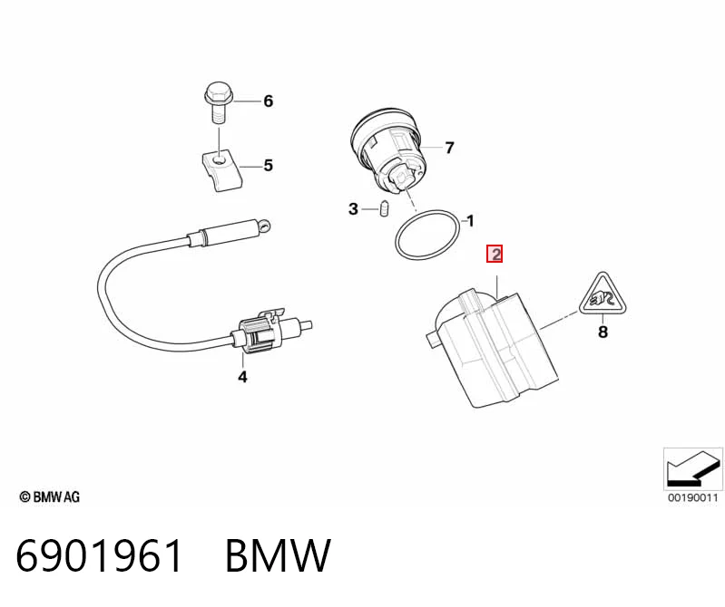 6901961 BMW Контакты замка зажигания