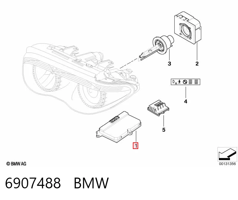 6907488 BMW Блок розжига (ксенон)