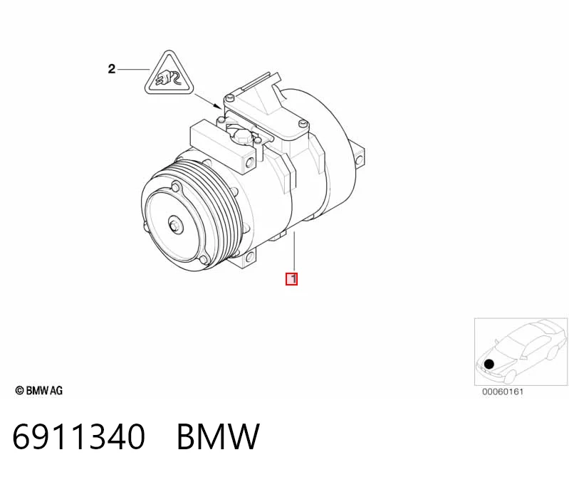 6911340 BMW Компрессор хладагента
