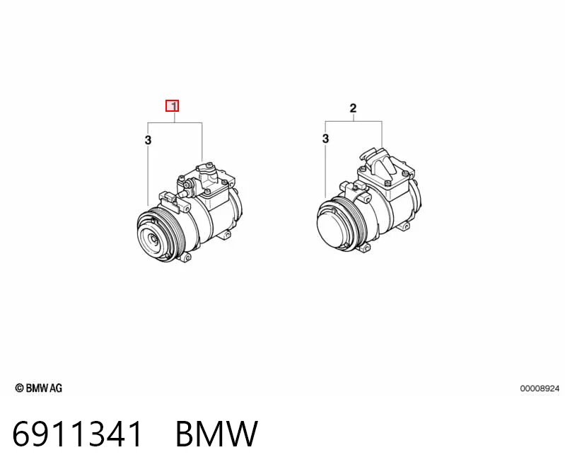 6911341 BMW Компрессор хладагента