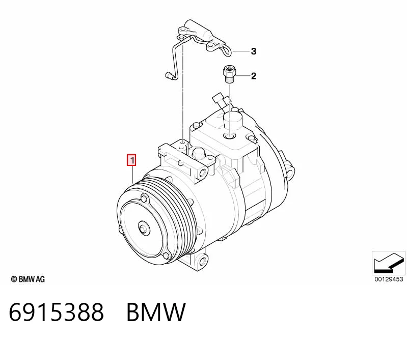 6915388 BMW Компрессор хладагента