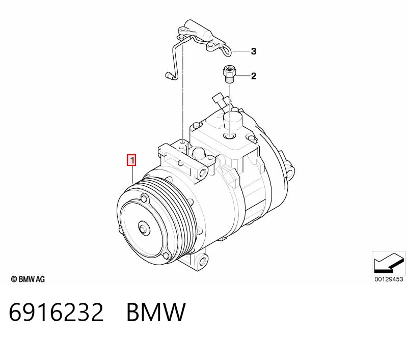 6916232 BMW Компрессор хладагента