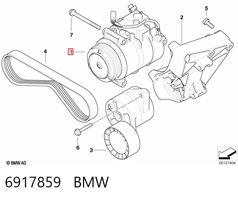 6917859 BMW Компрессор хладагента