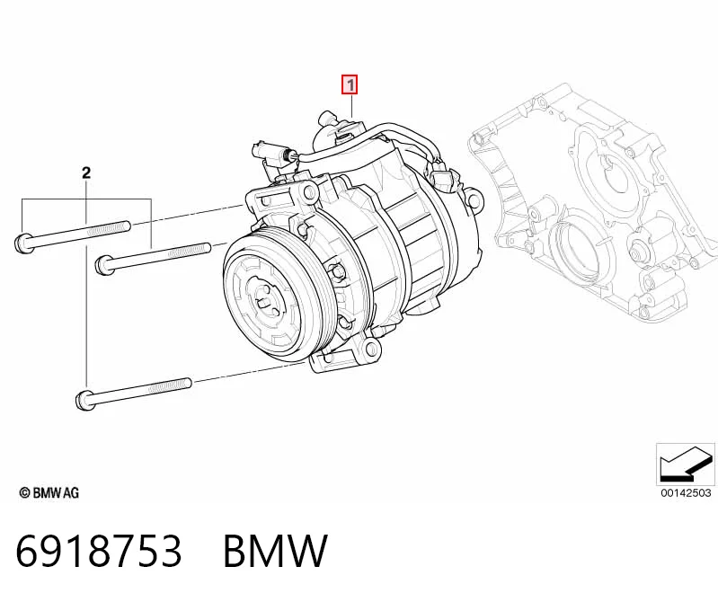 6918753 BMW Компрессор хладагента