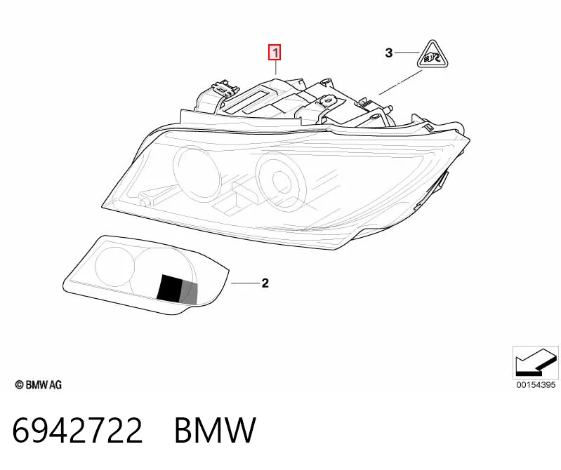 6942722 BMW Фара передняя правая
