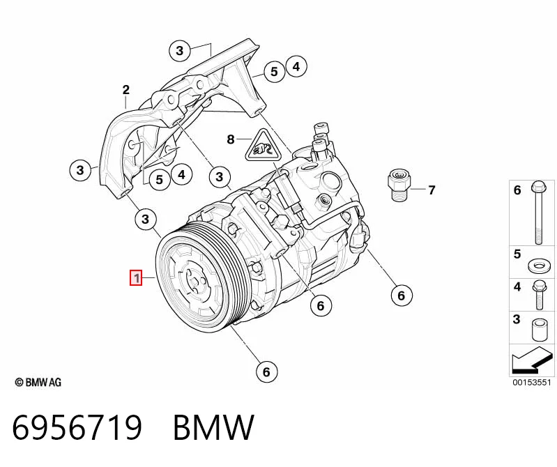 6956719 BMW Компрессор хладагента