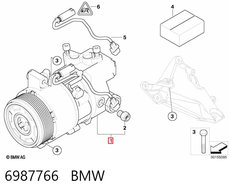 6987766 BMW Компрессор хладагента