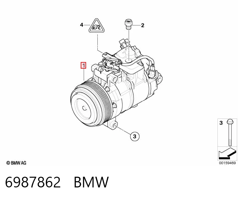 6987862 BMW Компрессор хладагента